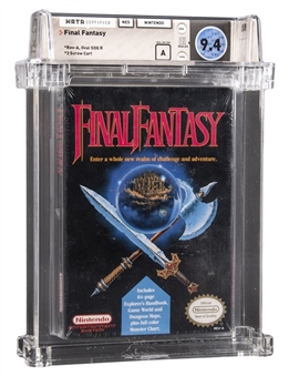 1990 NES Nintendo (USA) "Final Fantasy" Sealed Video Game - WATA 9.4/A 